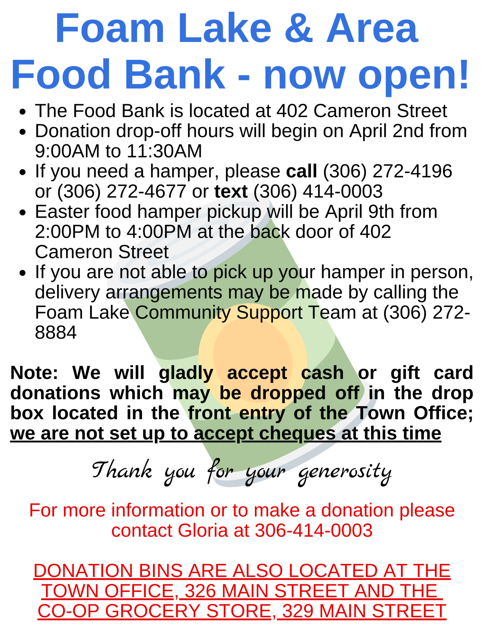 Home Town of Foam Lake